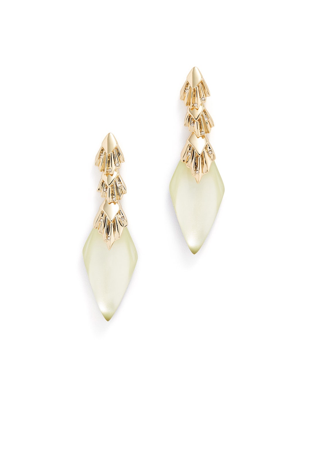 Lucite and Gold Drop Earrings by Alexis Bittar 1