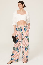 Toucan Wide Leg Pants by Badgley Mischka