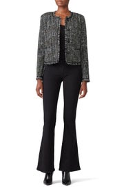 Tati Tweed Fringe Jacket by Greylin