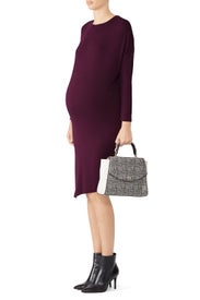 Plum Circle Tee Maternity Dress by Ingrid & Isabel