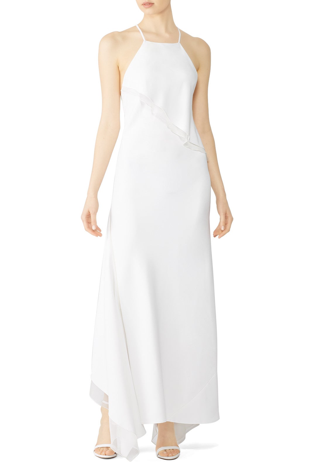 Criss Cross Ruffle Gown by Jason Wu Collection 0