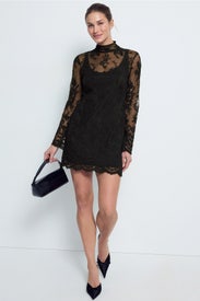 Turtleneck Lace Overlay Mini Dress by Jason Wu x RTR