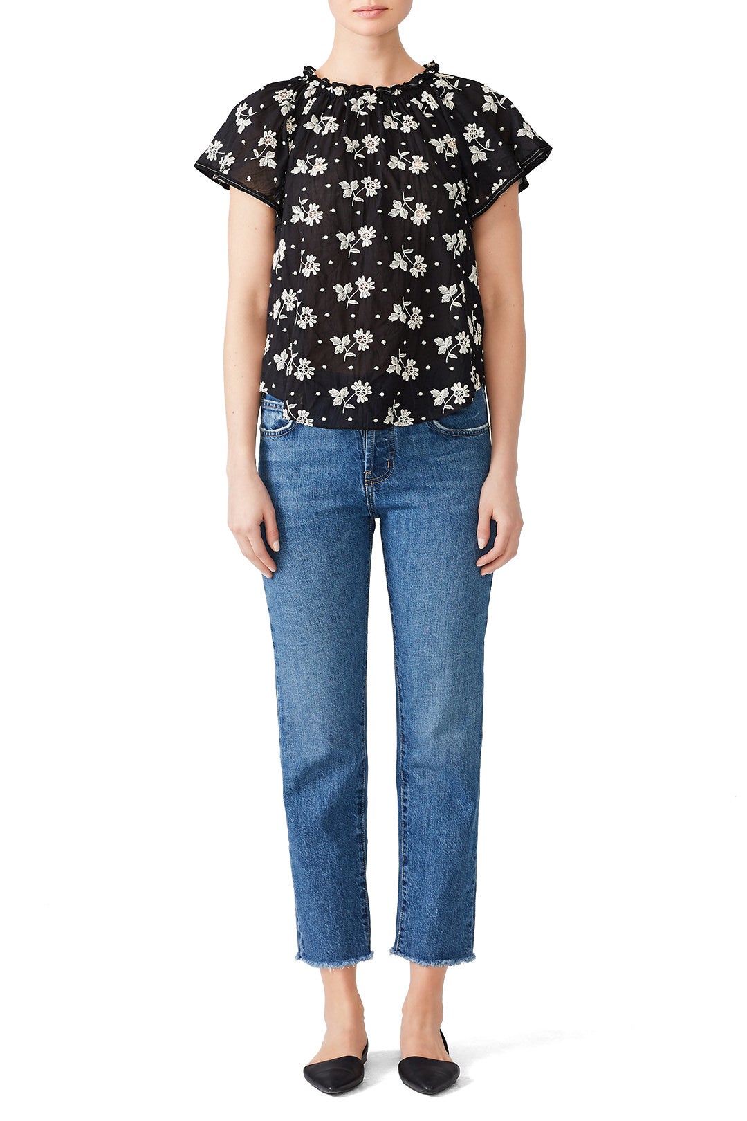 Helene Embroidery Top by La Vie Rebecca Taylor 0