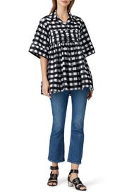 Gingham Bralett Shirt by Marques' Almeida