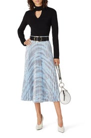 Printed Pleated Skirt by Proenza Schouler White Label