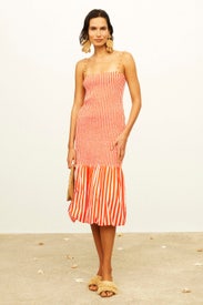 Canto Smocked Midi Dress by SIMONMILLER