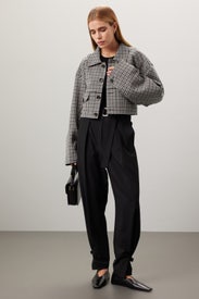 Menswear Cropped Jacket by Tibi