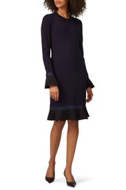 Navy Lace Trim Dress by Tory Burch