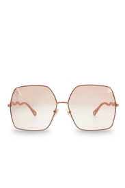 Pink Square Sunglasses by Chloé