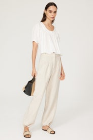 Shirring Volume Blouse by DUNST