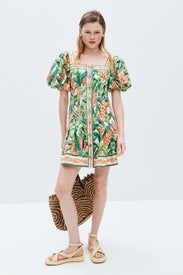Heli Leaves Mini Dress by FARM Rio