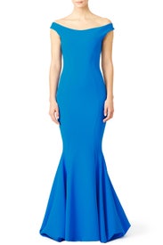 Cobalt Maeli Gown by Chiara Boni La Petite Robe
