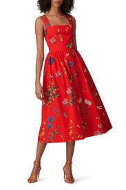 Scarlet Day Dress by Oscar de la Renta