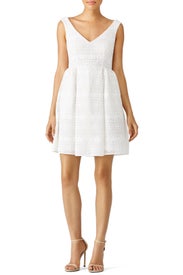 White Floral Macrame Dress by RED Valentino