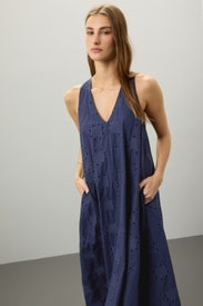 Navy Eyelet Shift Dress by Thakoon x RTR