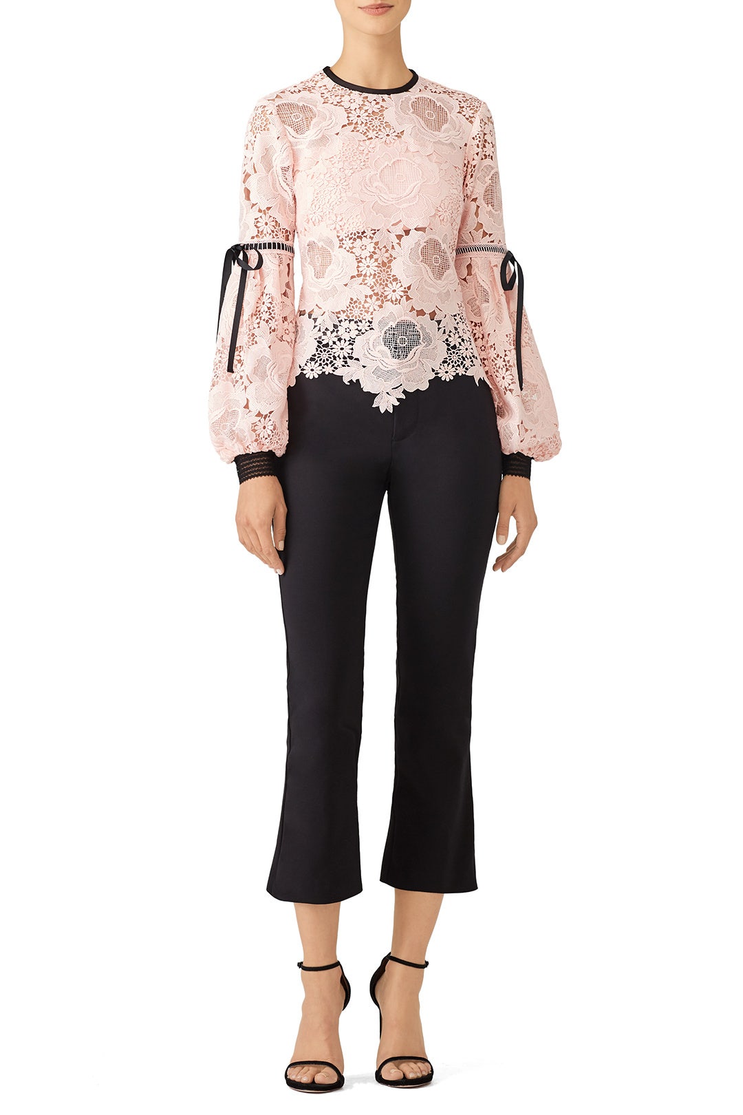 Pink Elva Lace Top by UnitedWood 0