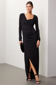 Asymmetrical Jersey Gown by Zac Posen