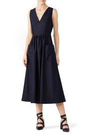 Sleeveless Trapunto Hem Dress by Co