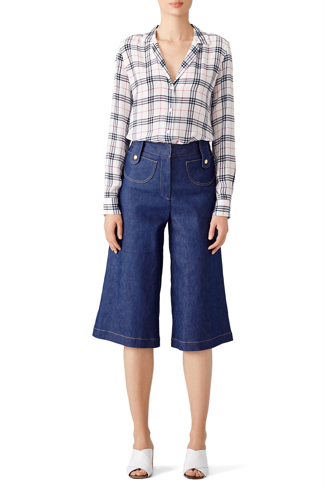 Plaid Adalyn Top by Equipment 0