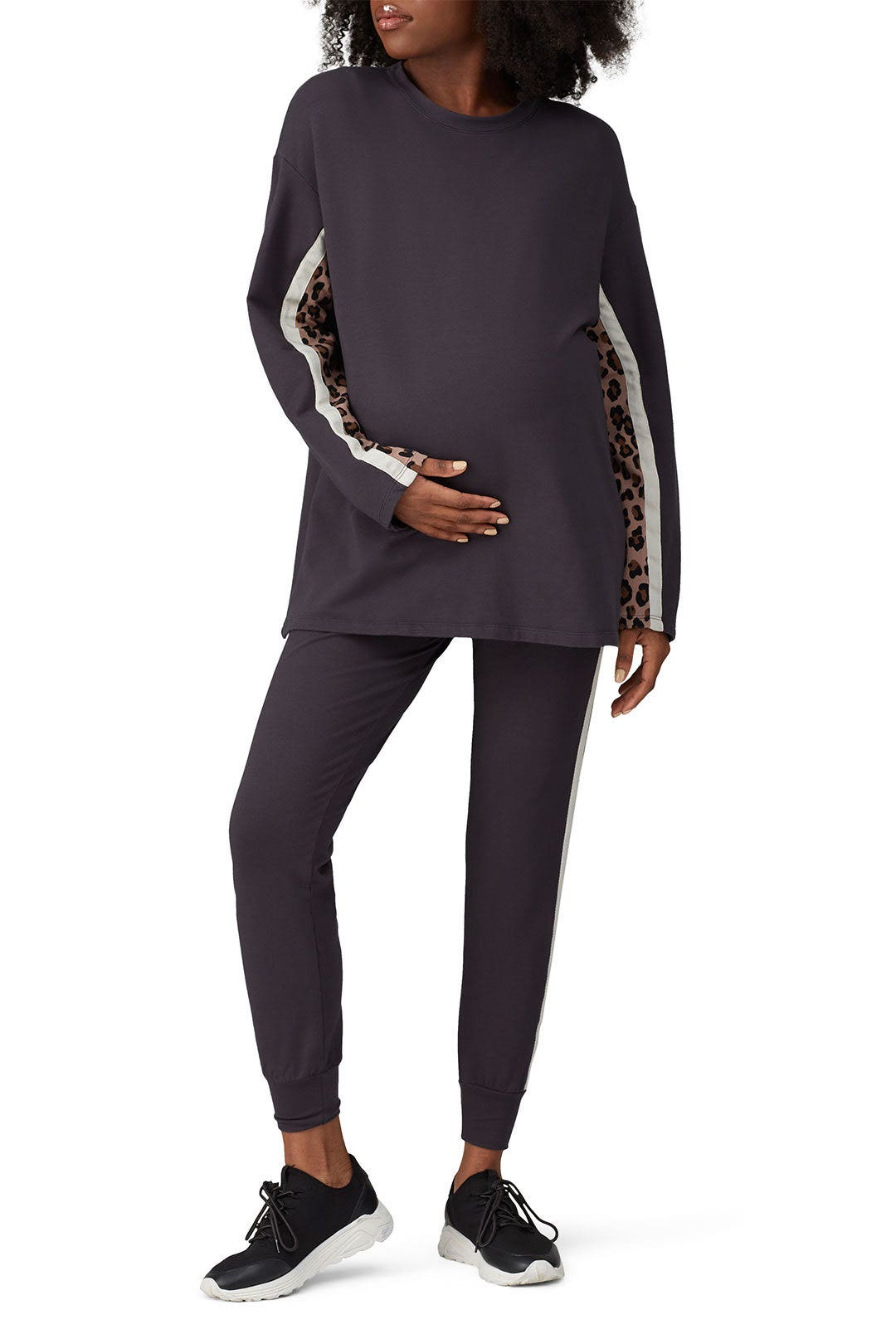 Leopard Sporty Maternity Sweatpants by MONROW 0