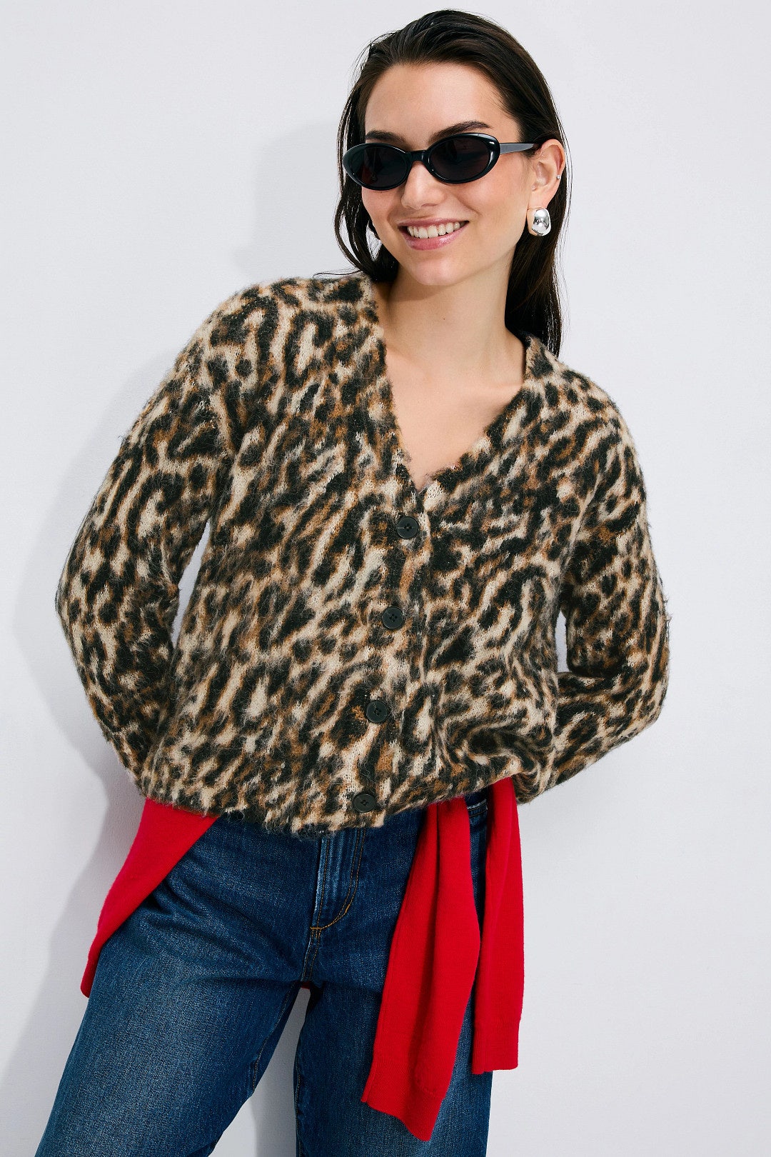 Leopard Print Cardigan by Peter Som x RTR 0
