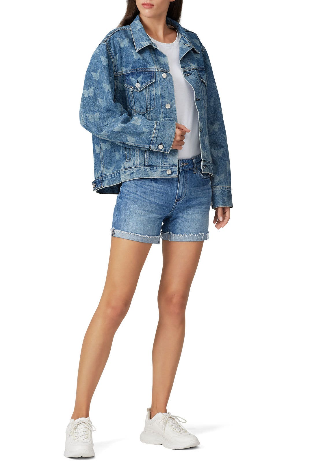 Morpho Denim Jacket by Sandy Liang 0