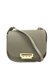 Beige Eartha Iconic Saddle Bag by ZAC Zac Posen Handbags
