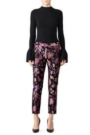 Floral Cigarette Pants by Christian Pellizzari