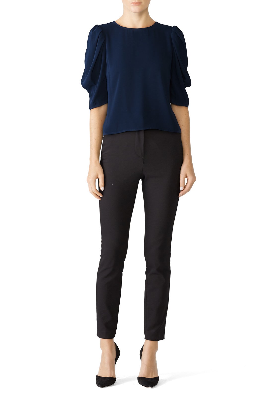 Midnight Puff Sleeve Top by Jay Godfrey 0