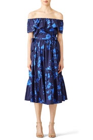 Hibiscus Off Shoulder Dress by kate spade new york
