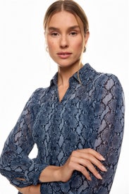 Snake Print Georgette Midi Dress by MICHAEL KORS