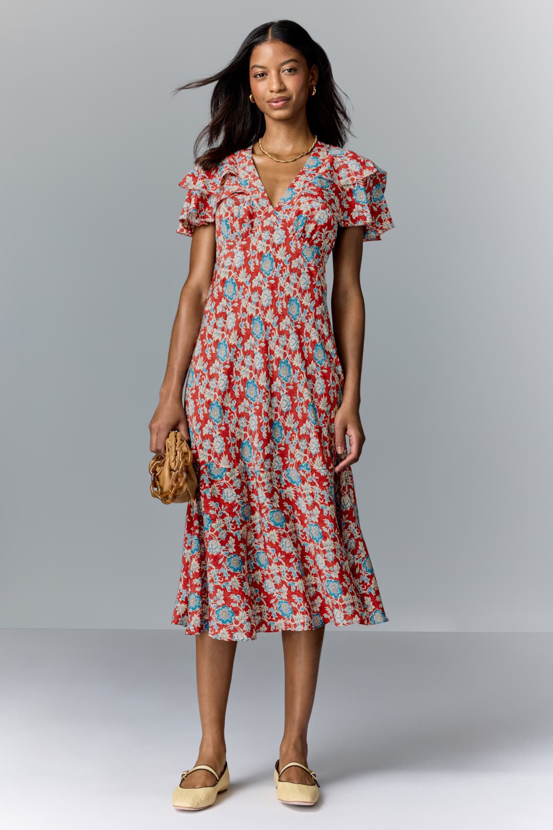 Floral-Print Silk Dress by Polo Ralph Lauren | Rent the Runway