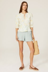 Vine Puff Sleeve Top by Polo Ralph Lauren