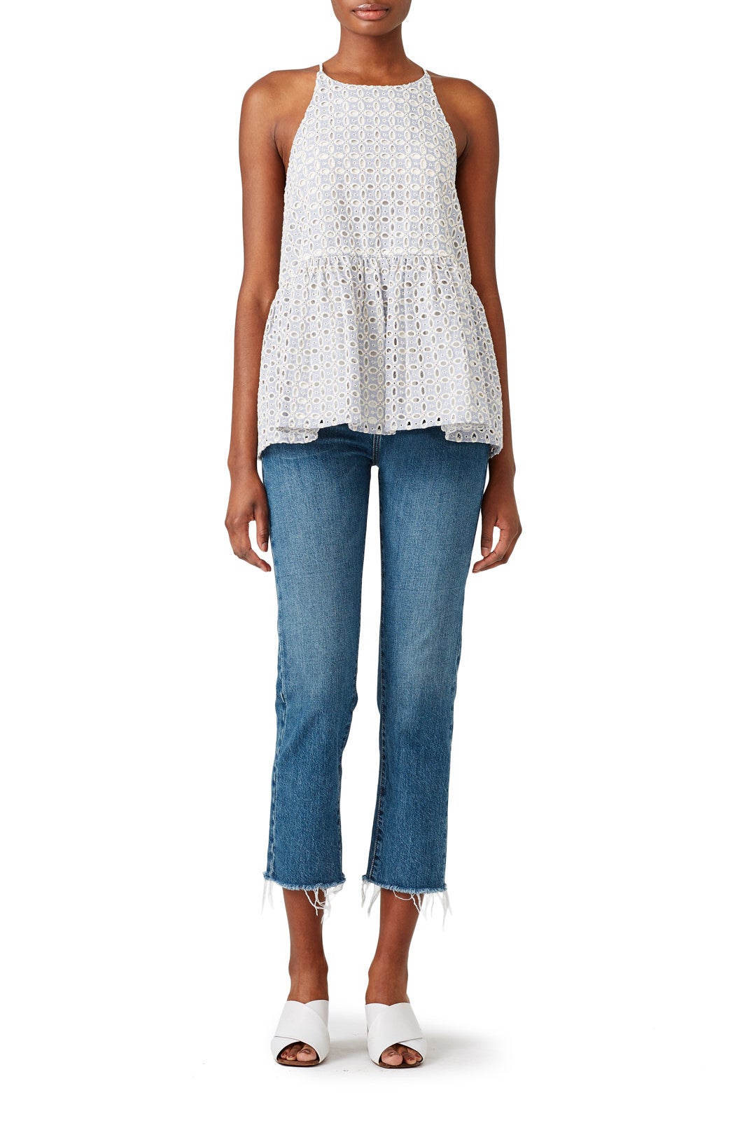 Eyelet Lagos Top by Paper Crown 0
