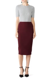 Cabernet Knit Pencil Skirt by Diane von Furstenberg