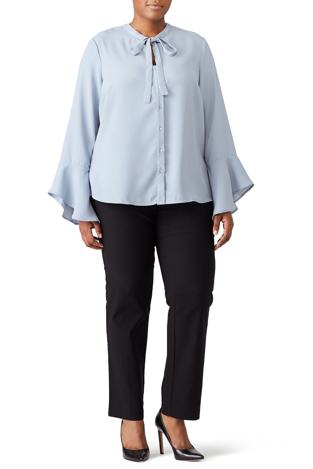 Blue Evelina Top by JUNAROSE 0