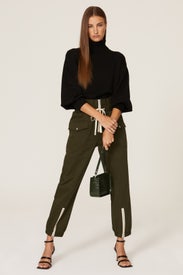 Canvas Zip Joggers by Marissa Webb x RTR