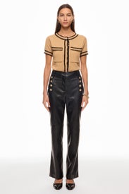 Flare Faux Leather Sailor Pant by Derek Lam 10 Crosby x RTR