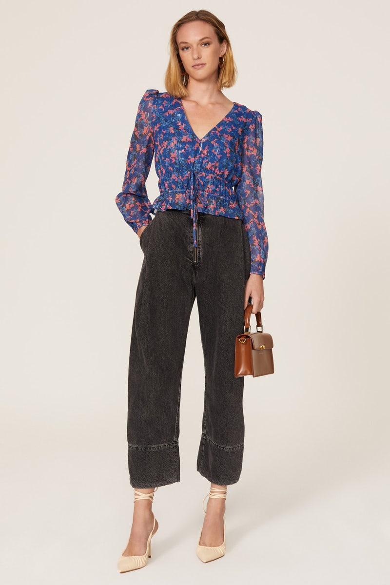 Deep V Tie Front Top by Louna - Photo 0