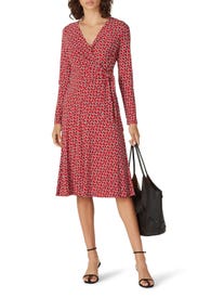 Red Chain Print Dress by Lauren Ralph Lauren