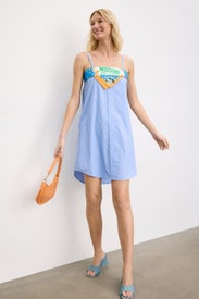 Striped Cotton Mini Dress by Moschino Jeans