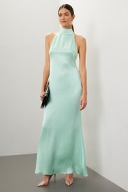 Satin Halter Gown by LAPOINTE