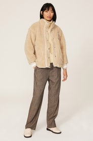 Faux Shearling Logo Jacket by Tommy Hilfiger