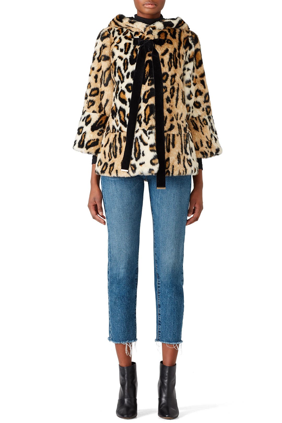 Convertible Faux Fur Tippet Coat★Sサイズ Convertible Faux Fur Tippet Coat Sサイズ