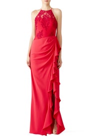 Cascading Ruffle Gown by Badgley Mischka