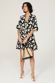 Black Floral Beata Dress by Diane von Furstenberg