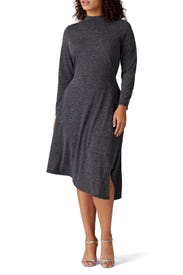 Grey Asymmetric Dress by ELOQUII