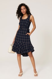 Blue Plaid Dress by Great Jones