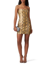 Faux Leather Hayley Dress by LIKELY