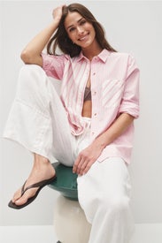 Jane Relaxed Shirt in Cali Poplin by Marine Layer